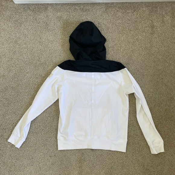 Athletic Windbreaker Hooded Sport Zipup - Picture 3 of 6